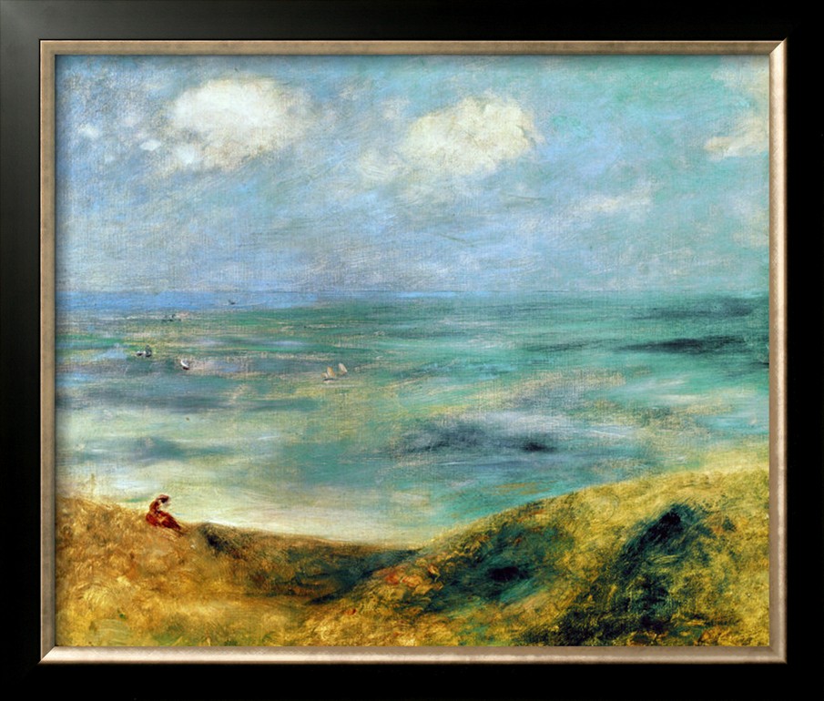 Seashore at Guernsey 1883 - Pierre-Auguste Renoir painting on canvas